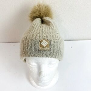 Columbia Winter Blue Pom Pom Beanie OS